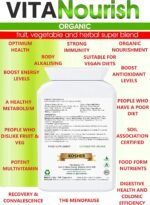 VitaNourish Organic. Nutrient-Dense Potent Vegan Whole Food Supplement for Total Immunity. Essential Vitamins & Minerals from 100% Organic Kosher Fruit, Vegetable & Herbal Blend - Image 7