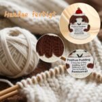 Pocket Hug Positive Caramel Pudding Plush - Handmade Crochet Stress Relief Doll with Motivational Card, Cute Emotional Support Gift for Boys and Girls, Friends, Coworkers, Anxiety Relief - Image 3