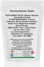 Siberian Ginseng Adaptogen Extract 1000mg 7 Tablets – High Potency Stress Relief, Energy Boost & Immune Support Supplement - Image 4
