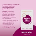Menomin | Menopause Support - for People Aged 40+ During Peri-Menopause or Menopause – Daily Nutritional Support During This Natural Life Stage so You Can Feel Like You – 60 Capsules - Image 5