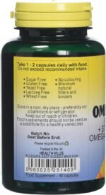 Health Plus Omega Complex Omega-3 & Omega-6 Supplement - 90 Capsules - Image 3