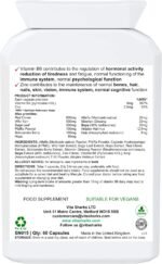 VitaLady Meno: Natural Menopause Support - 13 Vegan Herbs with B6, Zinc & Isoflavones - Kosher - Image 3