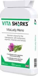 VitaLady Meno: Natural Menopause Support - 13 Vegan Herbs with B6, Zinc & Isoflavones - Kosher - Image 4