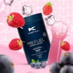 Kinetica Sports Prefuel Pre Workout -Berry Flavour | 5.8g Amino Acids Blend, 2.25g BCAA's & 94mg Caffeine/Serve, 30 Servings/300g| With Essential Vitamins, Minerals|Supports Performance & Energy Boost - Image 3