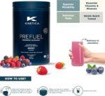 Kinetica Sports Prefuel Pre Workout -Berry Flavour | 5.8g Amino Acids Blend, 2.25g BCAA's & 94mg Caffeine/Serve, 30 Servings/300g| With Essential Vitamins, Minerals|Supports Performance & Energy Boost - Image 5