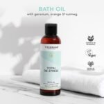 Tisserand Aromatherapy - Total De-Stress - Aromatherapy Bath Oil - Orange, Geranium, Nutmeg Essential Oil - 100% Natural Pure Essential Oils - 200ml - Image 3