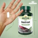 Natures Aid Beetroot 4620mg Supplement - Concentrated High Potency 9240mg Dried Root 1400mg Beetroot Extract - Supports Blood Pressure, Digestion and Detox - Non-GMO, Vegan, Gluten-Free - 60 Capsules - Image 4