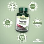 Natures Aid Beetroot 4620mg Supplement - Concentrated High Potency 9240mg Dried Root 1400mg Beetroot Extract - Supports Blood Pressure, Digestion and Detox - Non-GMO, Vegan, Gluten-Free - 60 Capsules - Image 5