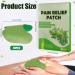 40 Pcs 13cmx10cm Knee Pain Relief Patches, Heat Patches for Knee, Wormwood Herbal Knee Pain Relief Patch for Relieves Muscle Soreness in Knee, Neck, Shoulder, Back - Image 3