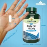 Natures Aid Fish Oil 1000mg – High Strength Omega-3 Supplement – Pure EPA & DHA – Supports Heart, Brain, Vision & Joint Health – Non-GMO – No Artificial Additives – 180 Capsules - Image 4