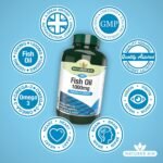 Natures Aid Fish Oil 1000mg – High Strength Omega-3 Supplement – Pure EPA & DHA – Supports Heart, Brain, Vision & Joint Health – Non-GMO – No Artificial Additives – 180 Capsules - Image 5