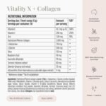 JSHealth Vitamins Vitality X + Collagen - Beauty Powder Supplement with Vitamins C & E to Nourish Hair Skin and Nails (180g) - Image 3