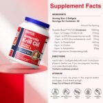 NYO3 Krill Oil Omega 3 Supplement 1000mg 60 Softgels EPA & DHA, Pure Antarctic Krill Oil with Astaxanthin and 56% Phospholipids Third Party Tested - Image 3