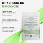 D-Mannose 500mg Tablet - High Strength Pure D-Mannose Tablets for Urinary infections & Support Immune System - Daily Vegan Friendly Supplement for Men and Women - 60 Tablet 2 Month Supply - Image 7