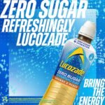 Lucozade Sport Zero Sugar - Orange & Peach 12x500ml | Sugar Free Sports Drink, with Vitamin B3 and electrolyte | Zero Sugar | Only 4 calories per serving | Still | Made with Natural Flavours - Image 5