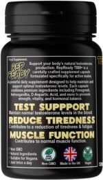 T888+ Advanced Testosterone Support for Men 120 Capsules Ashwagandha, Fenugreek, D-Aspartic Acid, L-Carnitine, Magnesium, Zinc, Vitamin D3, Boron - Natural Male Vitality & Performance Formula - Image 3