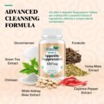 Appetite Suppressant & Fat Burner for Men – High-Dose 3217mg Natural Formula with Glucomannan & Green Tea – Fast-Acting Energy Booster – Controls Cravings – Keto Friendly – 90 Tablets - Image 3