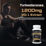 Turkesterone Supplement 1200mg Ajuga Turkestanica Extract (4 Packages)- High Strength, Standardized to 20% Turkesterone, Muscle Growth & Strength - Vegan, Free from Soy, Additives - Image 7