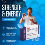 Blue 30 Tablets - 100mg Herbal Supplement for Men - Strong Effect - Mens Health Support Tablets - Performance & Enhancement - Ginseng, L-Arginine, Ashwagandha, Maca Root - Image 3