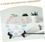 NUOBESTY Emotion Wheel with Stand 2pcs, Desktop Feelings Chart Ornament for Mental Health, Office and Home Decor, Emotions Wheel Decoration for Therapy and Stress Management - Image 5