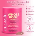 Women’s Whole-Body Probiotic 20 Billion CFU, 10 Strains Gut, Skin & Oral Microbiome Support – Shelf-Stable, Once-Daily – with DGL Licorice & Dandelion – Vegan, Non-GMO, Gluten-Free – 30 Caps - Image 4