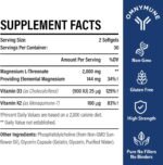 Liposomal Magnesium 2000mg High Strength - Magnesium Supplement with Vitamin D3 & K2 Non-GMO Gluten Free - Image 3