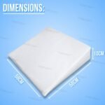 Orthopedic Wedge Pillow Pain Relief Back Support Cushion Anti-Snoring Bed Wedge Triangle Pillow Leg Elevation & Acid Reflux Reading Pillow (Non Woven Cover, 58cm X 58cm X 10cm) - Image 3