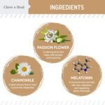 Chew + Heal Labs Calming Chews for Dogs - 30 Peanut Butter Melatonin Dog Sleep Aid & Calming Dog Treats with Thiamine, L-Tryptophan & Ginger - Image 3