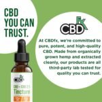CBDfx 1000mg CBD High Strength CBD Oil, Improved Purity, All Natural, Vegan, Non-GMO, Broad Spectrum, Blended with MCT Oil, No THC, 30ml (30 Days) - Image 3