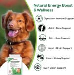 Daily Dog Vitamins - 24 Natural Minerals and Multivitamin Supplement for Dogs and Cats - Puppy to Senior - Support Brain, Heart, Joint, Muscle, Gut, Skin, Coat and Immune System.120 Tablets - Image 4