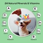 Daily Dog Vitamins - 24 Natural Minerals and Multivitamin Supplement for Dogs and Cats - Puppy to Senior - Support Brain, Heart, Joint, Muscle, Gut, Skin, Coat and Immune System.120 Tablets - Image 5