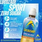 Lucozade Sport Zero Sugar - Orange & Peach 4x500ml | Sugar Free Sports Drink, with Vitamin B3 and electrolyte | Zero Sugar | Only 4 calories per serving | Still | Made with Natural Flavours - Image 4