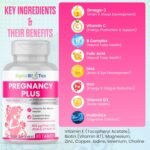 Pregnancy Tablets 20 Multivitamin with 800µg Folic Acid, D3, Iron, DHA, Omega-3, Probiotics Blend, Magnesium, All Trimester Pregnancy Support – 30 Vegetarian Tablets – One Month Supply - Image 4