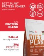 PhD Nutrition Diet Plant, Vegan Protein Powder Plant Based, Salted Caramel, High Plant Protein, 19 Servings Per 500g Bag - Image 4