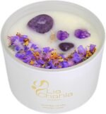 Lavender Candles Gifts for Women with Amethyst Crystals for Sleep, Relaxation & Stress Relief – Aromatherapy Soy Candle 30 Hrs – Christmas Gifts - Image 5