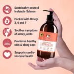 SKIPPER'S Cold Pressed Salmon Oil for Dogs & Cats - 100% Fresh Icelandic Omega 3 & 6 Oil Supplement, Supports Skin and Coat, Aids Joint Mobility, Brain & Eye Health | Can Added To Meals (250ml) - Image 4