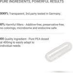 Nullure Palmitoylethanolamide Pea Supplement | 400 mg Capsule | Pure Pea | Third-Party Tested in Germany | Vegan | No additives | Anti-inflammatory · Pain Management | 90 Capsules | Made in Barcelona - Image 5