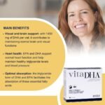 VitaDHA Liquid Omega 3 DHA in Triglyceride Form (30 Vials) - 1450 mg of DHA per Vial - Omega 3 Supplement for Retina and Brain Health - Suitable During Pregnancy and Lactation - Lemon Flavor - Image 4