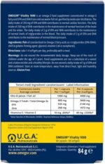 Omega 3 1000mg OMEGOR Vitality - Fish Oil with 800mg EPA and DHA per Capsule - Omega3 IFOS Certified Supplement - No Fishy Aftertaste (60 Softgel Caps) - Image 3