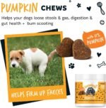 Bugalugs Dog Chews with Pumpkin Powder For Dogs - Natural Dog Treats with Pumpkin Puree. Grain free dog treats rich in Prebiotics & Fibre for dogs helps Digestion, Scooting + Gut Health - 120 chews - Image 3