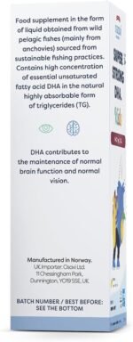 Osavi Super Strong DHA Kids, 640 mg DHA – 50 ml Oil | Lemon Flavor | DHA from Sustainable Wild Fish | Supports Brain & Vision Health | Highly Absorbable Triglyceride Form - Image 3