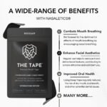 Sleep Tape Affirmations Edition - Looksmaxxing, Helps Nasal Breathing, Prevents Snoring, Improves Facial Structure, Tongue Posture, Strong + Comfortable Adhesion, Sports Friendly (30 Strips) - Image 5