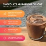 Hot Chocolate Super Blend with Cacao Powder, Ashwagandha, Maca, Lucuma, Turmeric Root & Chaga Mushroom Powder Drink 500g (50-62 Servings) Vegan Friendly & UK Made - Image 3