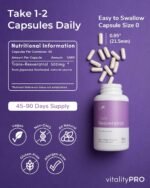vP Vitality Pro Trans Resveratrol Supplements, 90 Capsules - 500 milligrams Pure Trans Resveratrol Powder for Vitality & Immunity Support - Vegan Dietary Supplements - Image 3