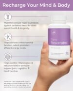 vP Vitality Pro Trans Resveratrol Supplements, 90 Capsules - 500 milligrams Pure Trans Resveratrol Powder for Vitality & Immunity Support - Vegan Dietary Supplements - Image 5