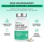 Marine Collagen Skin Boost+ with Astaxanthin & Hyaluronic Acid, 120 Capsules - 2 Month Supply, Also Cartidyss® (Type II), Vitamin C, Vitamin E, Bamboo Stem Extract, Biotin - for Skin, Hair, Nails - Image 5