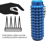 Spiky Grippie Stim Keychain, Anxiety Relief Pain Stim Bumpy Fidget Keychain, Stress, ADHD, Venting Key Pendant, Pocket Mini Fidget Toy, Little Ouchies Fidget, Novelty Gifts for Friends (Blue) - Image 4