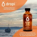 Dropi Kids Omega 3 Fish Oil Liquid - Maximum Strength Omega-3s EPA, DHA, Vitamin A & D - Extra Virgin Cod Liver Oil Food Supplement - Immune System, Brain Health & Joint Support - Original 110ml - Image 4