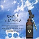 Vitamin D Drops - Vitamin D3 4000 IU Liquid for Adults - 60ml 1200 Drops - High Strength & Absorption Supplement for Strong Bones, Teeth, Immune System - Vit D 1000IU per 1 Drop - UK Made & Vegetarian - Image 3