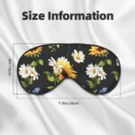 Sunflowers Chamomile Print Versatile Eye Mask Full Coverage Sleep Aid Lightweight Breathable Travel Camping - Image 6